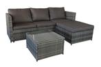 MaxxGarden Loungeset loveseat Donker grijs (Loungesets), Tuin en Terras, Ophalen of Verzenden, Nieuw