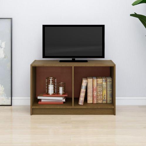 vidaXL Tv-meubel 70x33x42 cm massief grenenhout honingbruin, Huis en Inrichting, Kasten |Televisiemeubels, Nieuw, Verzenden