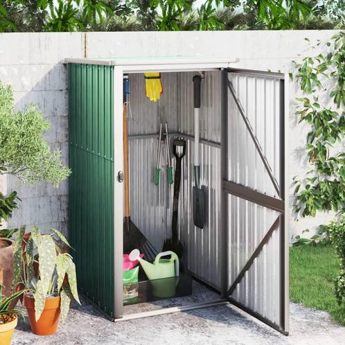vidaXL Tuinschuur 88x89x161 cm gegalvaniseerd staal groen, Tuin en Terras, Tuinhuizen, Nieuw, Verzenden