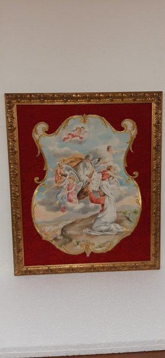 Textiel - 80 cm - 67 cm - Gouden biesstof, Antiek en Kunst, Kunst | Niet-Westerse kunst