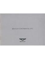 2004 BENTLEY CONTINENTAL GTC MEDIA BROCHURE ENGELS, Nieuw