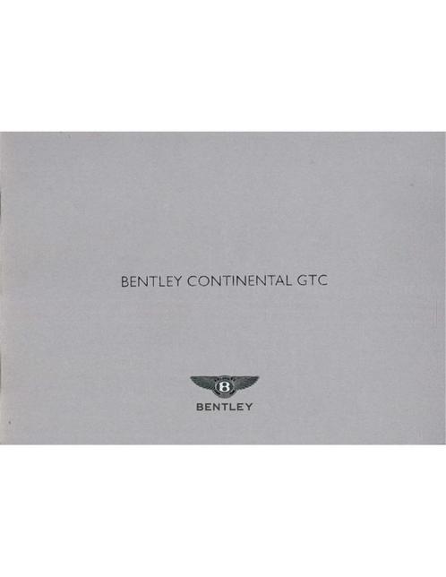 2004 BENTLEY CONTINENTAL GTC MEDIA BROCHURE ENGELS, Boeken, Auto's | Folders en Tijdschriften