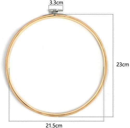 Bamboe borduurring flowerhoop bloemenring met stelschroef, Hobby en Vrije tijd, Knutselen, Nieuw