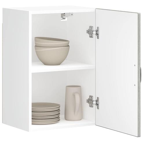 vidaXL Keukenwandkast Lucca bewerkt hout grijs sonoma, Huis en Inrichting, Kasten | Overige, Nieuw, Verzenden