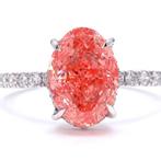 Zonder minimumprijs - Ring - 18 karaat Witgoud - 4.10ct. tw.