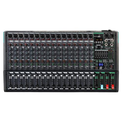 PA16 Kanaals Professionele Audio Mixer 99 Reverb Effects, Muziek en Instrumenten, Mengpanelen, Zo goed als nieuw, Ophalen of Verzenden