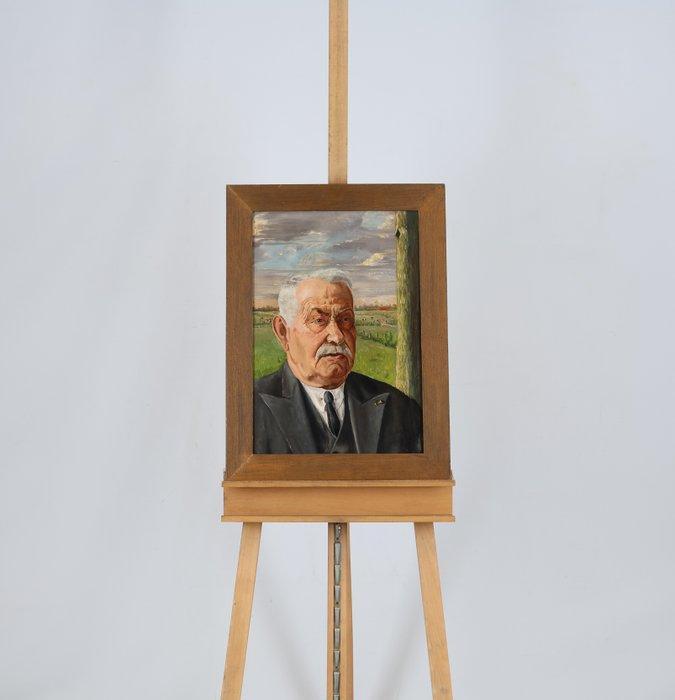 Gaston Douze (XX) - Portret van Jan Cornelis Douze (vader, Antiek en Kunst, Kunst | Schilderijen | Klassiek