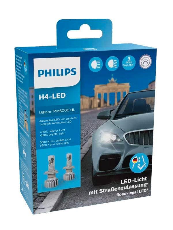 ② Philips Ultinon Pro6000 H4 11342U6000X2 — Éclairage — 2ememain
