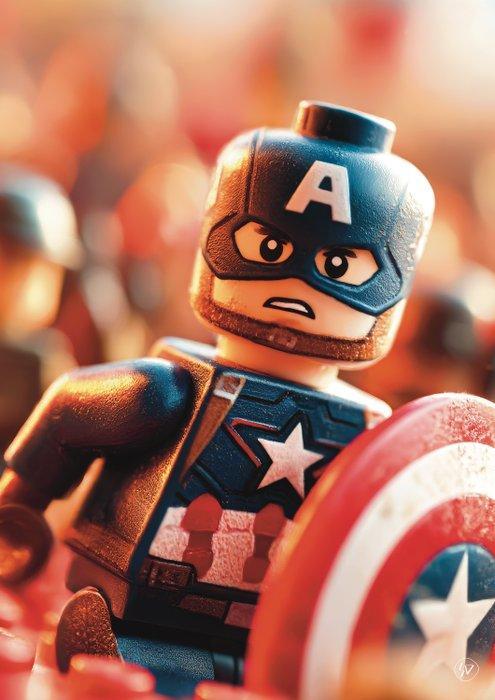 SDIMART - Captain America Lego Art Limited Edition, Kinderen en Baby's, Speelgoed | Duplo en Lego