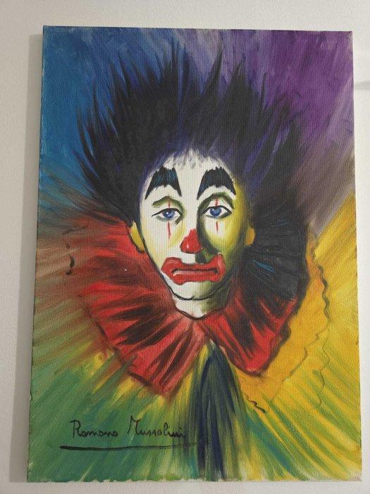 Romano Mussolini (1927-2006) - Clown, Antiek en Kunst, Kunst | Schilderijen | Klassiek