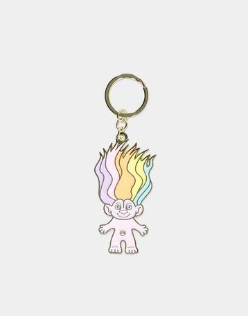 Difuzed Good Luck Trolls Metalen Sleutelhanger-Rainbow Troll, Ophalen of Verzenden
