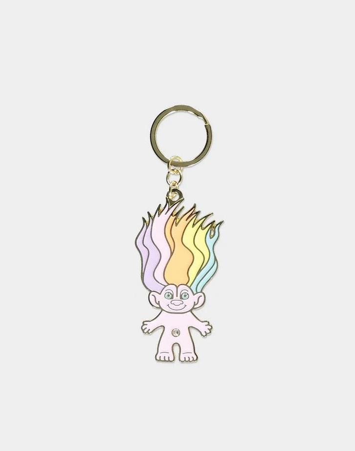 Difuzed Good Luck Trolls Metalen Sleutelhanger-Rainbow Troll, Verzamelen, Sleutelhangers, Ophalen of Verzenden