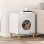 vidaXL Kattenhuis Glanzend Wit 42,5 x 40 x 53 cm Bewerkt, Dieren en Toebehoren, Katten-accessoires, Verzenden, Nieuw