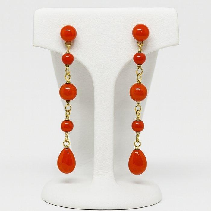 Zonder minimumprijs - Oorbellen Zilver Koraal - Koraal, Handtassen en Accessoires, Oorbellen