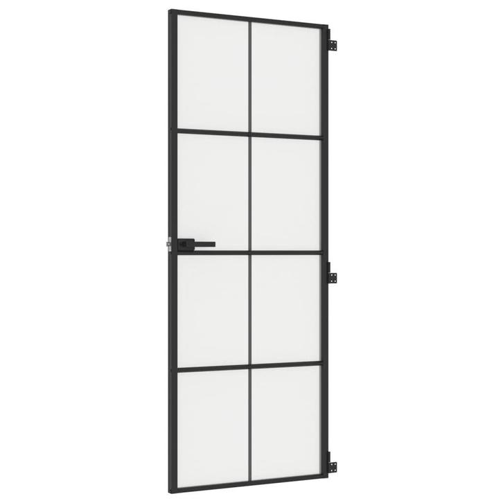 Binnendeur Gehard Glas Zwart | Retourkoop -35% korting, Doe-het-zelf en Bouw, Deuren en Vliegenramen, Nieuw, Binnendeur, 200 tot 215 cm