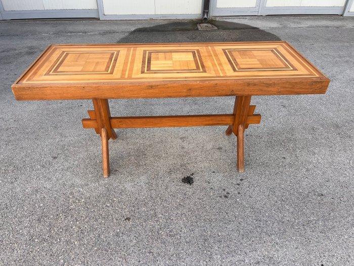 Tafel - Walnoot - met piano intarsiato, Antiek en Kunst, Curiosa en Brocante