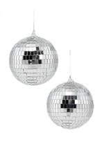 2x Discobal Ø 10 cm Klein Discobol Spiegelbol Glitterbol Gli, Ophalen of Verzenden, Nieuw