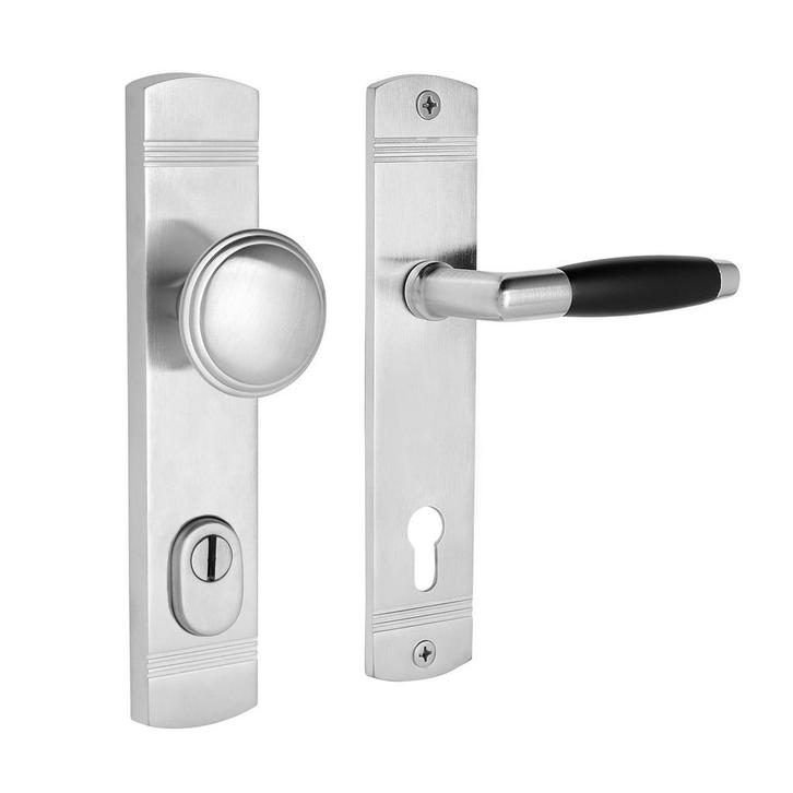 Retro buitendeurbeslag knop/klink PC92 mat nikkel, Doe-het-zelf en Bouw, Hang- en Sluitwerk, Klink of Kruk, Nieuw, Overige materialen