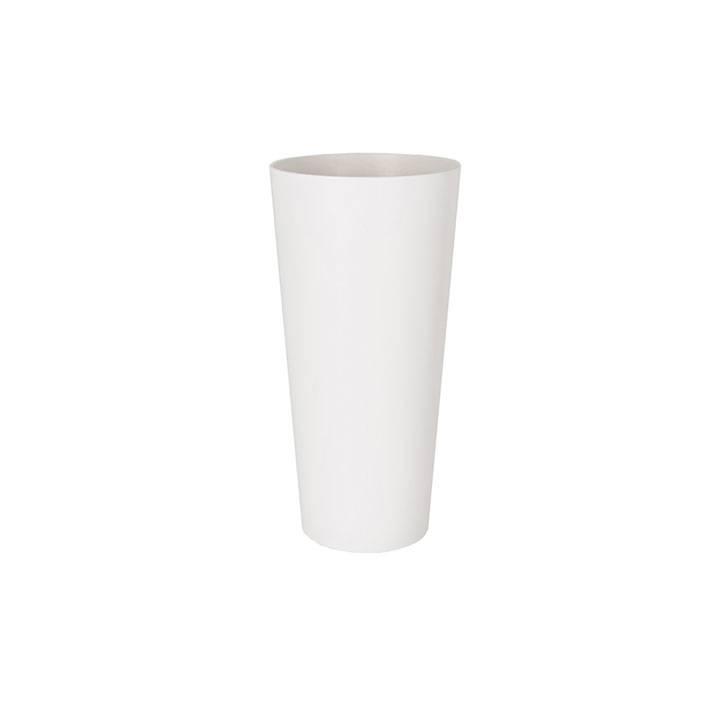 Hoge kunststof bloempot wit D37xH80 Monaco, Tuin en Terras, Bloempotten, Verzenden