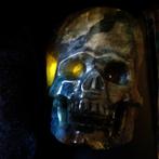 233 g 7,30 x 5,90 cm archaïsche schedel - blauwe labradoriet