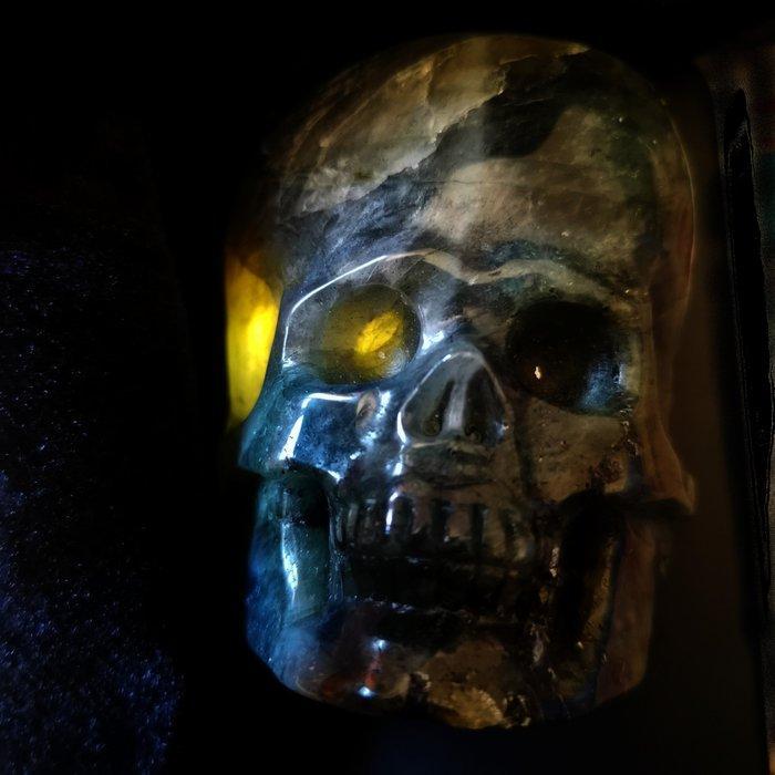 233 g 7,30 x 5,90 cm archaïsche schedel - blauwe labradoriet, Collections, Minéraux & Fossiles