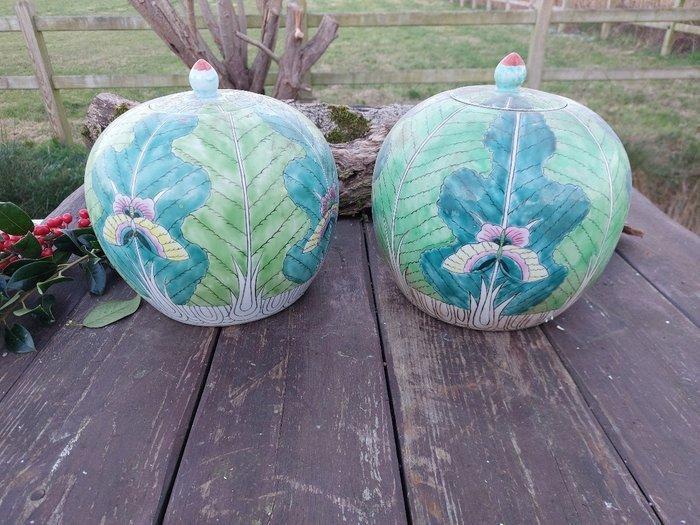 Bloempot (2) - Porselein, Antiek en Kunst, Curiosa en Brocante