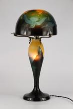 Emile Gallé, Établissements Gallé - Lampe de table - Verre, Antiek en Kunst
