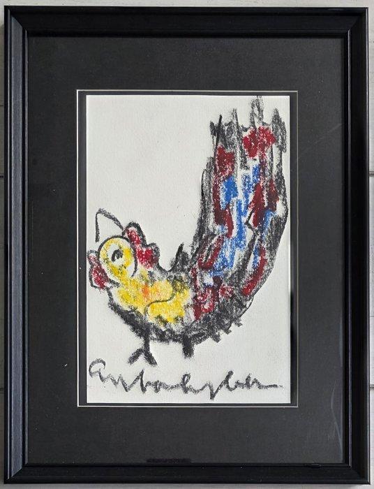 Anton Heyboer (1924-2005) - Kip, Antiek en Kunst, Kunst | Schilderijen | Modern