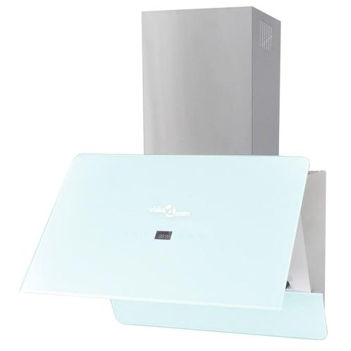 vidaXL Afzuigkap 600 mm gehard glas wit, Elektronische apparatuur, Afzuigkappen, Nieuw, Verzenden