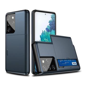 Samsung Galaxy Note 20 Ultra - Wallet Card Slot Cover Case, Télécoms, Verzenden
