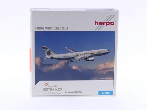 Schaal 1:500 Herpa 514538 Etihad Airways - Airbus A330-20..., Hobby en Vrije tijd, Modelbouw | Vliegtuigen en Helikopters, Gebruikt