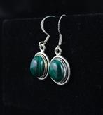 Zilver - Oorbellen - Malaquita Plata de Ley