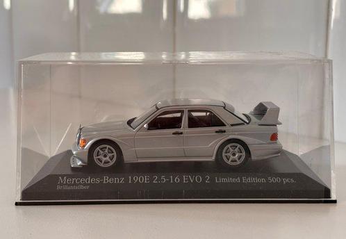 Minichamps 1:43 - Voiture miniature (2) - Mercedes-Benz 190E, Hobby en Vrije tijd, Modelauto's | 1:5 tot 1:12