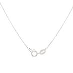 Halsketting - 18 karaat Witgoud Smaragd - Diamant, Handtassen en Accessoires, Kettingen, Nieuw