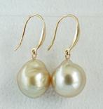 Oorbellen - 18 karaat Geel goud Parel - South Sea, Echte