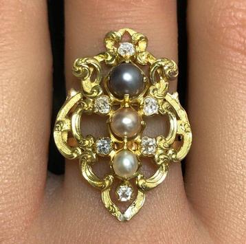 Zonder Minimumprijs - Ring - 18 karaat Geel goud - 0.30ct.
