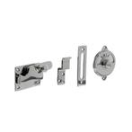 WC-slot hendel vlak vrij/bezet nikkel, Bricolage & Construction, Serrurerie de bâtiment & Dispositif de fermeture, Ophalen of Verzenden