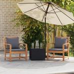 vidaXL Tuinstoelen 2 pcs Bruin 60 x 65 x 76.5 cm Massief, Tuin en Terras, Tuinsets en Loungesets, Verzenden, Nieuw