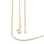 Gouden gourmet schakel ketting | 60 cm (schakelketting), Handtassen en Accessoires, Kettingen, Ophalen of Verzenden, Gebruikt