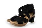 Rieker Sandalen in maat 37 Zwart | 5% extra korting, Verzenden, Zwart, Sandalen of Muiltjes, Zo goed als nieuw