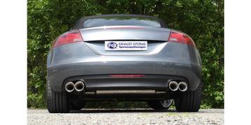 FOX Audi TT 8J - 3.2 V6 einddemper rechts/links - 2x100 type, Verzenden