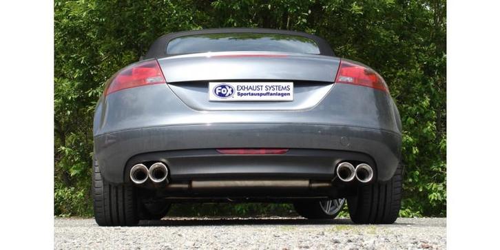 FOX Audi TT 8J - 3.2 V6 einddemper rechts/links - 2x100 type, Auto-onderdelen, Uitlaatsystemen, Nieuw, Verzenden