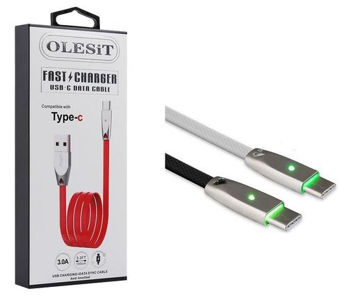 Olesit Gecertificeerde TPE TYPE-C USB-C Kabel 1m Fast Charge, Telecommunicatie, Mobiele telefoons | Telefoon-opladers, Nieuw, Verzenden