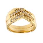 18 karaat Geel goud - Ring - 0.45 ct Diamant