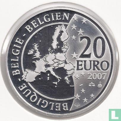 België 20 euro 2007 (PROOF) 100ste geboortedag van Georg.., Postzegels en Munten, Munten | België, Losse munt, Goud, Zilver, Geboorte of Huwelijk