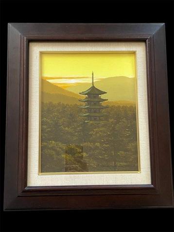 (No Reserve Price!!)Toshihiko Asakuma Kofukuji at Sunrise, Antiek en Kunst
