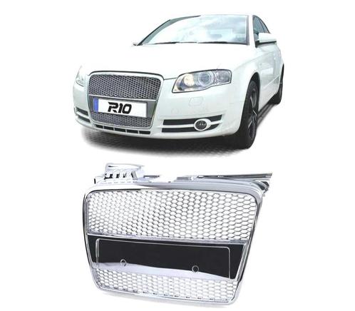 CALANDRE AUDI A4 B7 04-09 LOOK S LINE CHROMÉ, Auto-onderdelen, Carrosserie, Verzenden