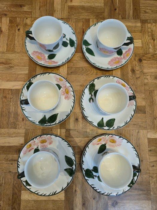 Villeroy & Boch - Koffie- en theeservies (12) - Wild-Rose,, Antiek en Kunst, Antiek | Meubels | Tafels