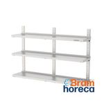 RVS wandplank met 3 niveaus | 1000x300x1000 mm, Verzenden, Nieuw