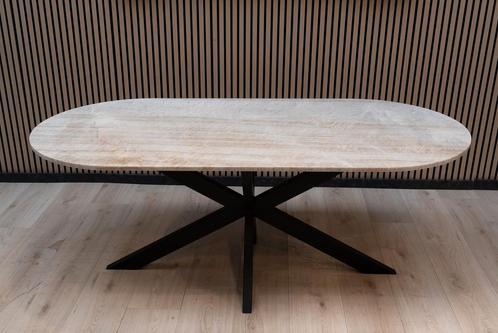Taj Mahal Eetkamertafel - Plat Ovaal  (94x198cm), Huis en Inrichting, Tafels | Eettafels